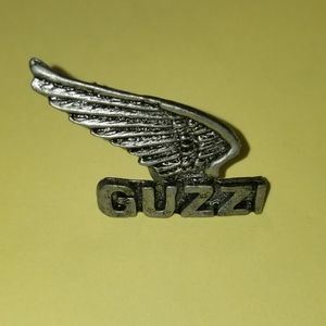Vtg Guzzi Hatpin Eagle wing well worn motorcycle